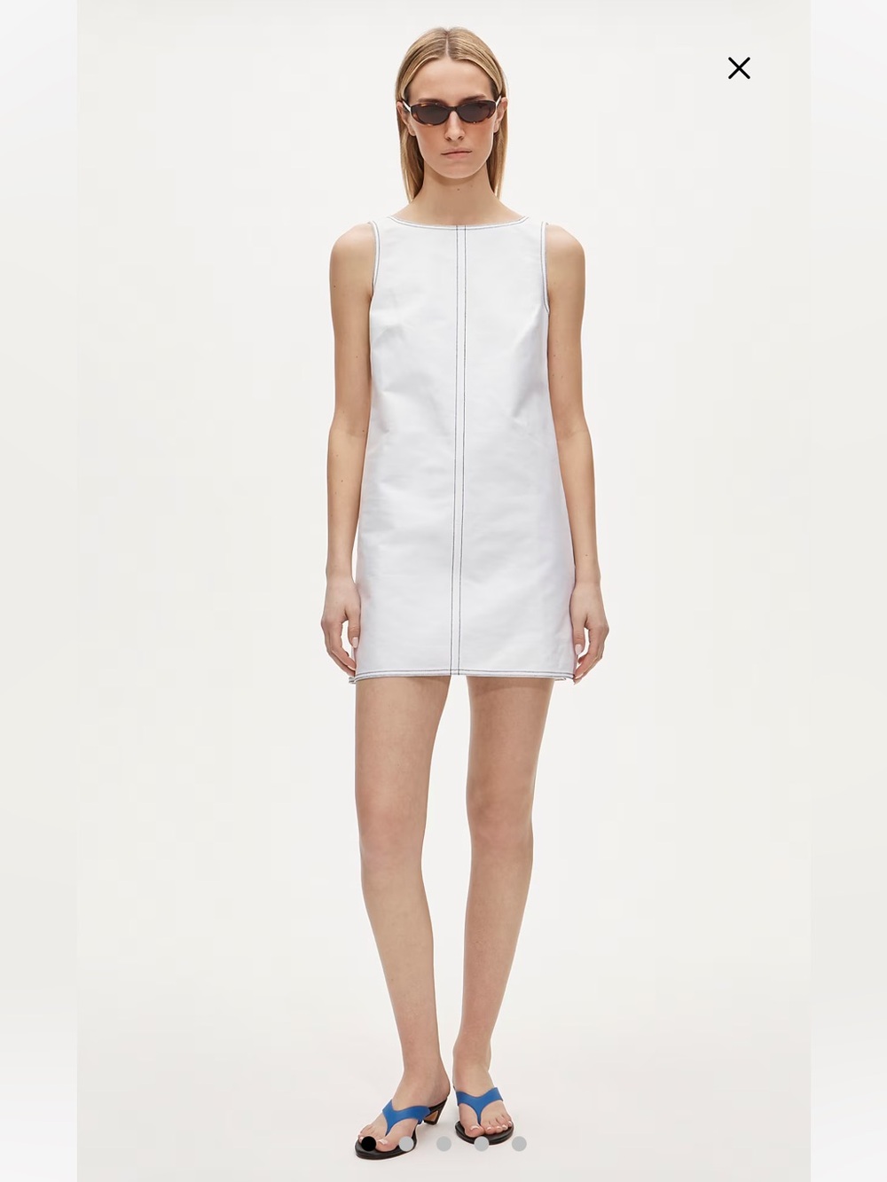 NWT J. Crew Contrast-stitch Billie Dress in Double Cotton Poplin